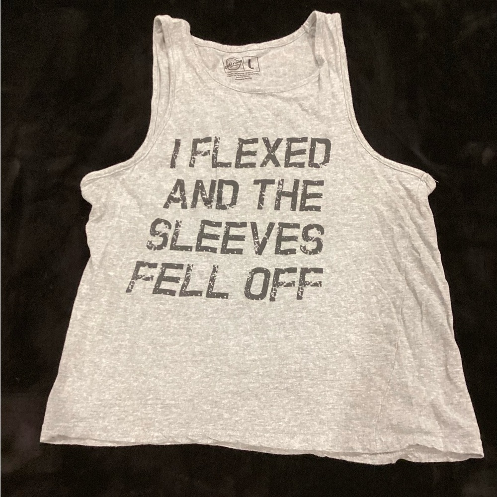 Crazy Dog T-Shirts Gray Tank Top